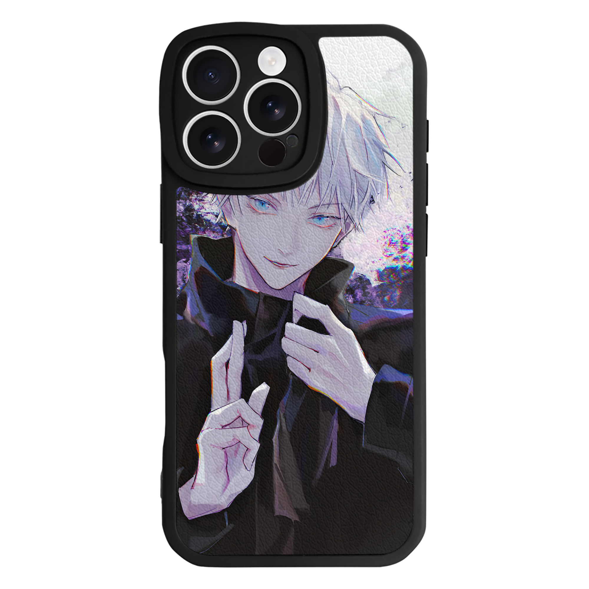 （画像用） 呪術廻戦 Jujutsu Kaisen 【iPhone 16シリーズ対応】シリコンスマホケース（レザー調） 材質：シリコン